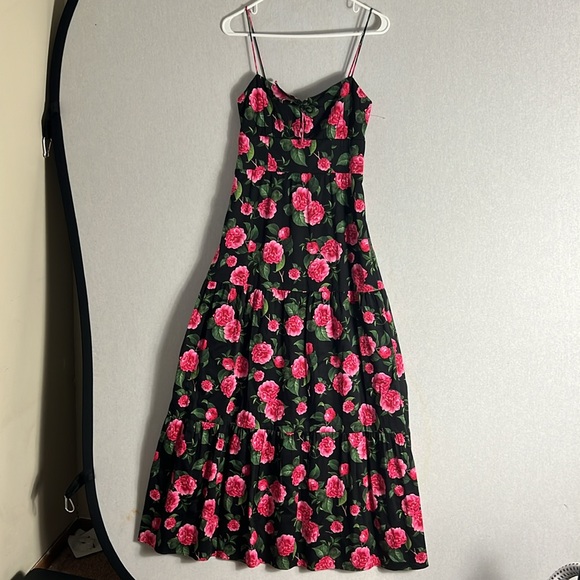 Alice + Olivia chantal Chery floral tiered maxi dress women size 2 NWOT - Picture 4 of 10